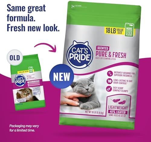 Cat's Pride Pure & Fresh Scented Clumping Litter 18lb