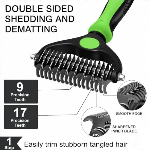 Dog Brush for Shedding,Deshedding Slicker Undercoat Rake Brush for Dog,8PCS