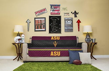 Pegasus Sports NCAA Microfiber Furniture Protector Cover with Elastic Straps