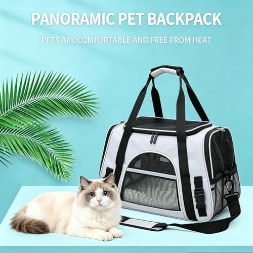 Cat Carrier Bag, Airline Approved Soft Carrier for Cats & Small Dogs