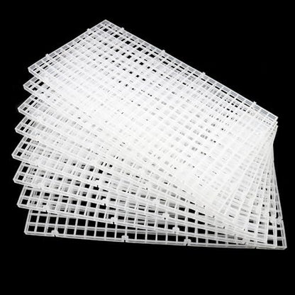Aquarium Fish Tank Bottom Isolation 8 Pcs, Plastic Egg Crate Grid