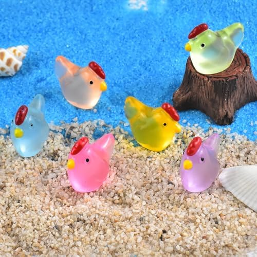 Mini Chicken Figurines Resin Silicone Mold for DIY Fairy Garden Decor