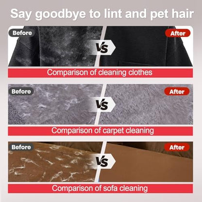 Pet Hair Removal Glove, Electrostatic Grooming Mitt for Dogs & Cats