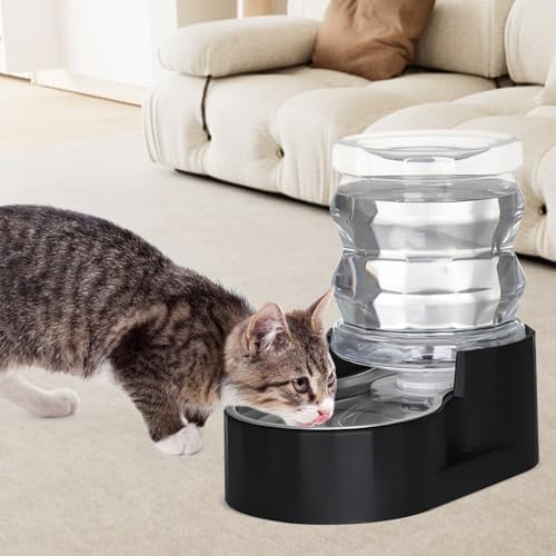 RIZZARI 4L Gravity Cat Water Dispenser: Filtered Hydration for Indoor Cats