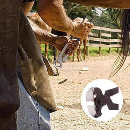 LONG RIVER Horse Farrier Hoof Tool Kit（7 Piece） with Carry Bag Horse Equine Metal Shears Farriers Hoof Nipper Cutter Handle Knife Stable Supplies Professional Hoof Trimming Tools