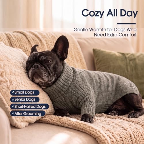 IECOii XL Dog Sweater, Winter Doggy Clothes for Medium Dogs Girl Boy