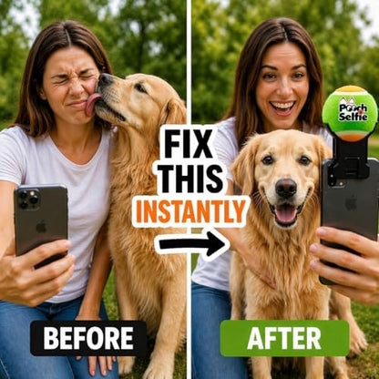 Dog Camera Toy Get Your Dog to Look at the Camera Instantly | Perfect Photos & Videos | Phone Clip with Attention-Grabbing Ball | As Seen on Shark Tank