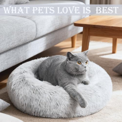 Washable Calming Dog & Cat Bed for Ultra Large Small Medium Size Pet