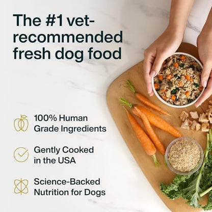 JustFoodForDogs JustFresh Fresh Wet Dog Food, Topper, Turkey/Chicken, 14Pk