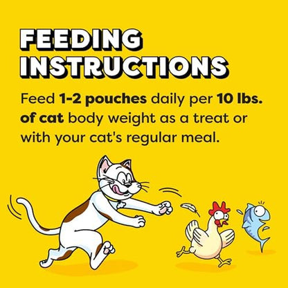 Temptations Creamy Puree Cat Treats, Chicken, Salmon & Tuna, 72 Count