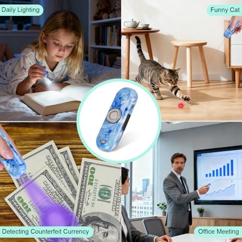TBTeek Cat Toy, Finger Rotatable, 3 Modes, 5 Fun Patterns