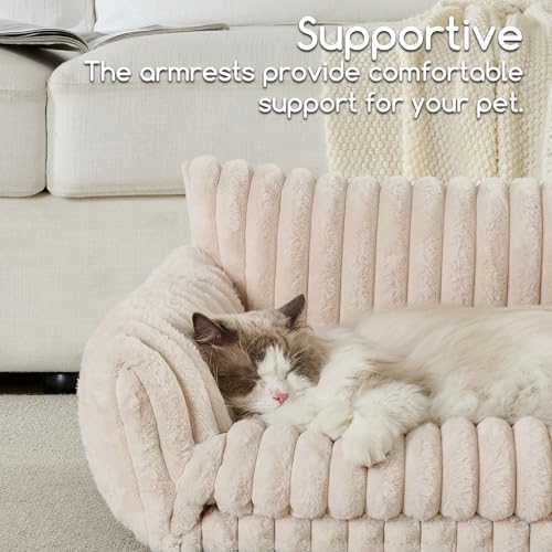 Hollypet Cat Bed Small Dog Orthopedic Couch Beds for Pets up to 20 lbs