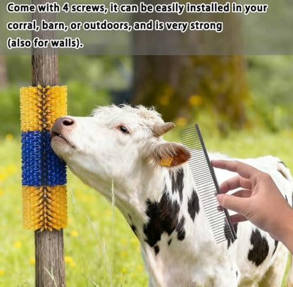 2/4PCS Livestock Massage Brush, Horse Cow Goat Pet GroomingTools