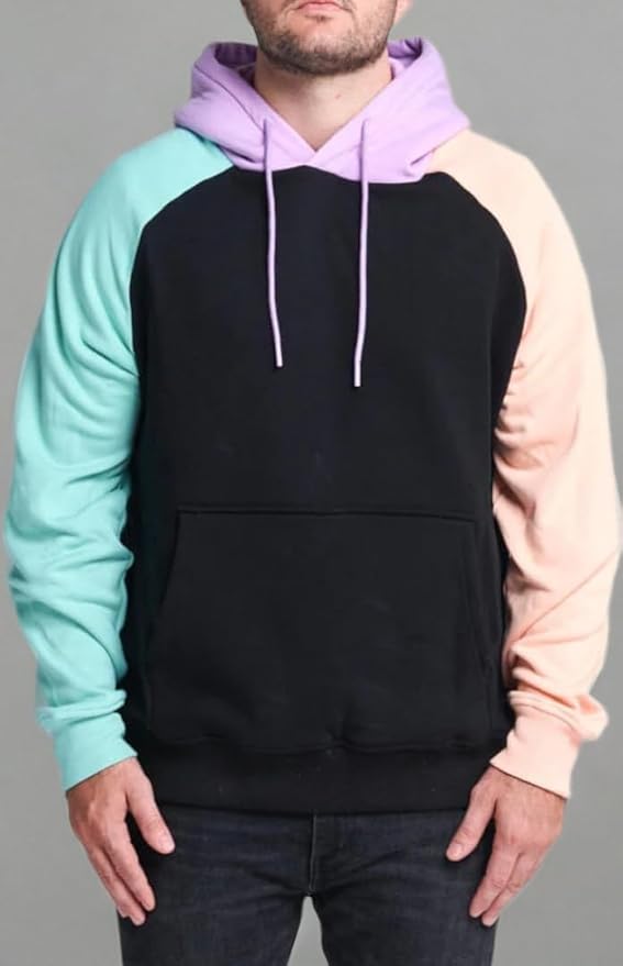 Spark Paws Human Hoodie - Premium Quality, Buttery Soft, Superior Comfort and Fit, Calming Fleece Interior, Suitable for All Styles – Cyber Color Block - L