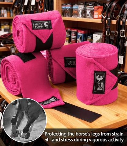 Polo Wraps for Horses Set of 4, Leg Wraps for Horses