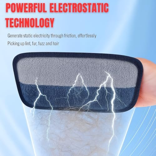 Pet Hair Remover Pad – Reusable Electrostatic Hair Removal Tool for Dogs & Cats, Effective Fur Remover for Furniture, Couch, Carpet, Clothes & Car