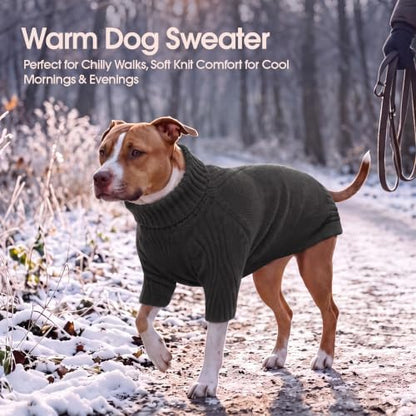 IECOii XL Dog Sweater, Winter Doggy Clothes for Medium Dogs Girl Boy