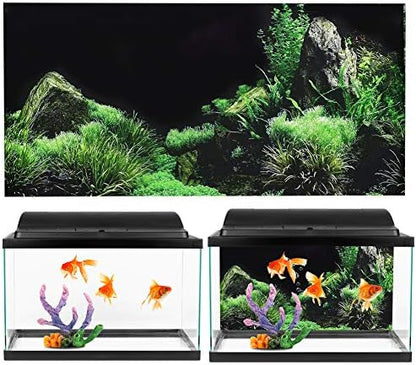 GLOGLOW Aquarium Background Sticker, 91x50cm