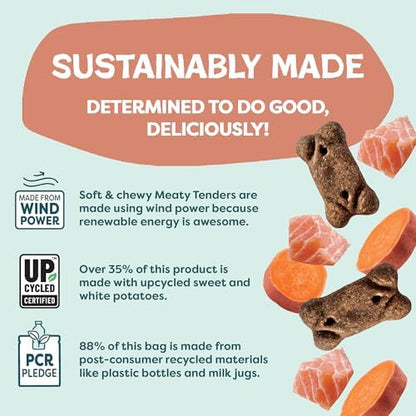 Shameless Pets Reelin' Salmon Meaty Tenders, Soft Dog Treats, 1.5lb