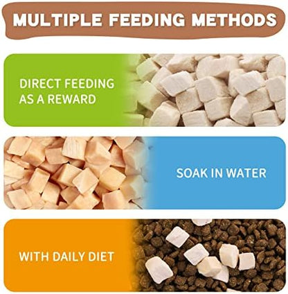 Freeze Dried Cat & Dog Treats, Healthy Chicken Cube Weight Control 5 Ounce