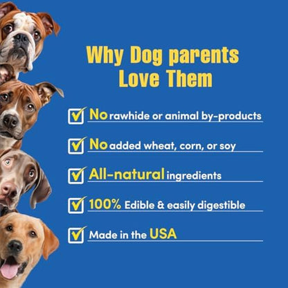 N-Bone Quado Edible Interactive Dog Chew, Peanut Buttter Flavor, Easy Grip Design, Organic Dog Chew Good for Maintain Oral Health, Organic Dog Treat