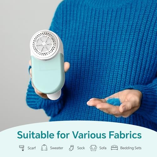 BEAUTURAL Fabric Shaver and Lint Remover, Portable Sweater Defuzzer