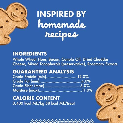 Buddy Biscuits Crunchy Dog Treats, Bacon & Cheese, 16 oz. Box