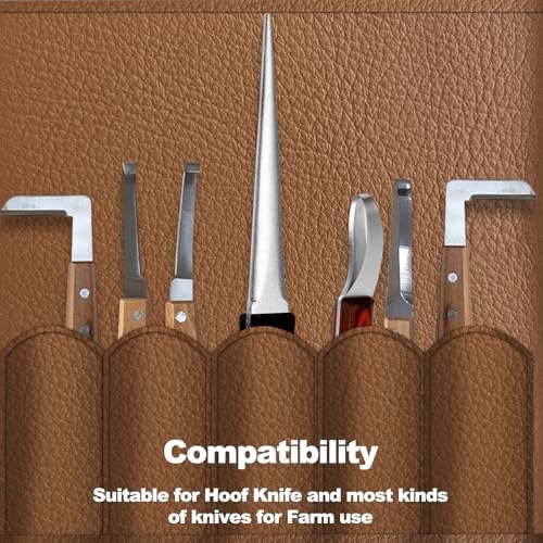 Hoof Knife Sharpener, 10 Inch Farrier Tool Honing Rod for Hoof Knives
