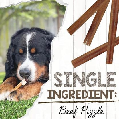 Nature Gnaws Extra Large Bully Sticks 11-12" Rawhide Free Dog Chew, 6 Count
