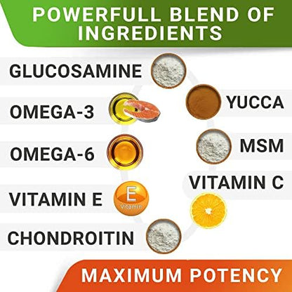 Advanced Glucosamine for Dogs, Chondroitin & MSM Hip Joint Supplement Chews
