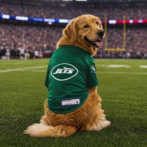 Littlearth New York Jets NFL Stretch Pet Jerseys for Big Dogs