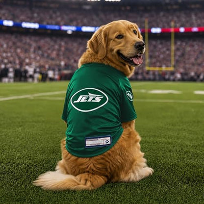 Littlearth New York Jets NFL Stretch Pet Jerseys for Big Dogs
