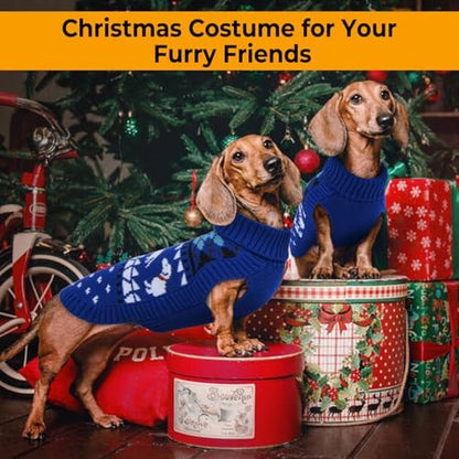 Lelepet Dachshund Sweater Turtleneck Dog Sweaters for Small Dogs (XS-XL)