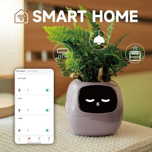 PLANTSIO Smart Pet Planter APP AI Robot Garden Flower Pot Gift, Green