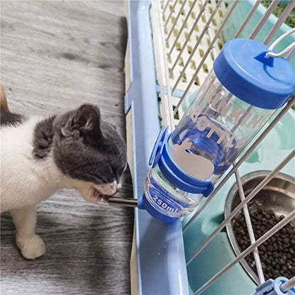 Depets 2PCS 8.45 oz No Drip Small Animal Water Bottle, Cage Water Bottles