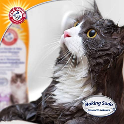 Arm & Hammer 2-in-1 Deodorizing Cat Shampoo, Lavender, 20 Fl Oz, 6-Pack