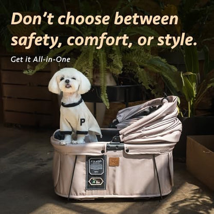 Sway2 Pet Car Seat and Carrier, 2-in-1 Booster Seat for Small Dogs and Cats