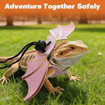 Dinosaur Wing Leash Harness for Bearded Dragons
