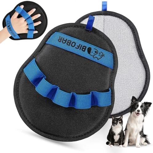 Pet Hair Removal Glove, Electrostatic Grooming Mitt for Dogs & Cats
