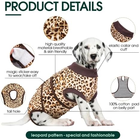 Kuoser Recovery Suit for Dogs After Surgery, Female Dog Onesie for Surgery