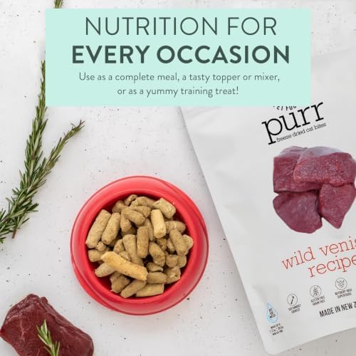 The New Zealand Natural Pet Food Co. Purr Wild Venison Freeze Dried Recipe