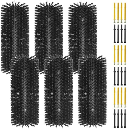6pcs Livestock Scratching Brush Goat Scratcher Brush Full Massage Grooming Tool with 24 Screws for Cow,Cattle,Cow,Sheep, Horses,Pigs