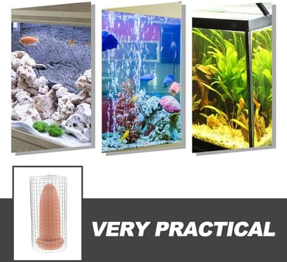 ULTECHNOVO Fish Spawning Breed Cone Aquarium Breeding Bucket with Isolation Net for Angelfish Shrimp and Discus Fish Tank Decoration Easy Clean 9.05 X 3.93 X 3.93 in