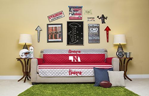 Pegasus Sports NCAA Microfiber Furniture Protector Cover with Elastic Straps
