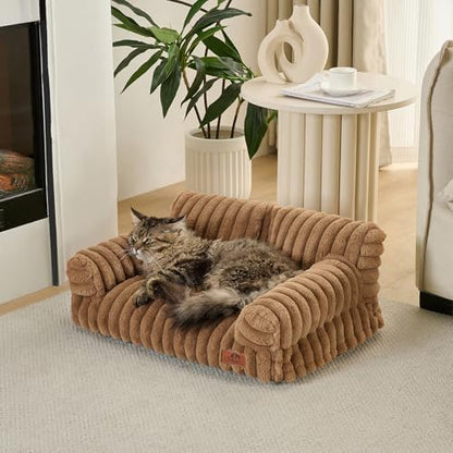 Hollypet Small Dog Large Cat Bed Puppy Couch Beds for Pets up to 25 lbs