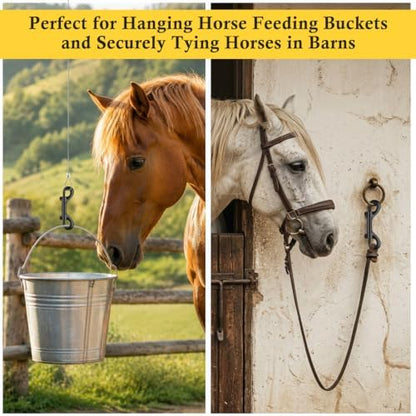ERKOON 3.5 Inch Double Sided Clips Trigger Snaps for Horse (30 Pack)