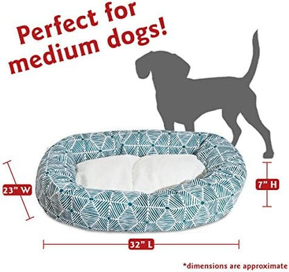 Majestic Pet 32" Charlie Emerald Sherpa Bagel Bed