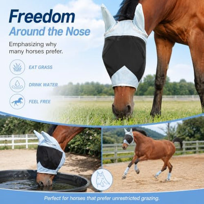 Horse Fly Mask for Horses with Ears