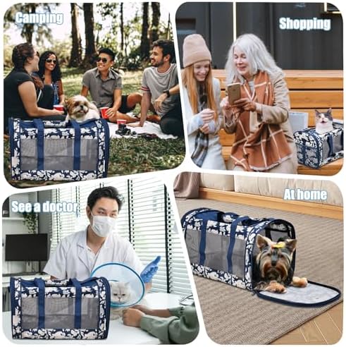Soft-Sided Kennel Pet Carrier, Airline Approved Travel Handbag