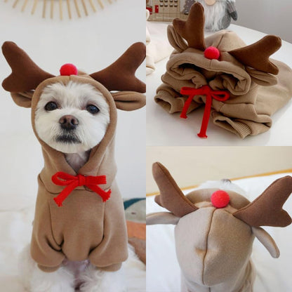 Warm Dog Winter Clothes Cute Dog Coat Hoodie, Coffee, XXL